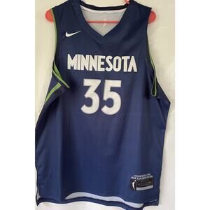 Nike Alissa Pili 35 Jersey Minnesota Lynx WNBA Basketball Blue Embroidered L